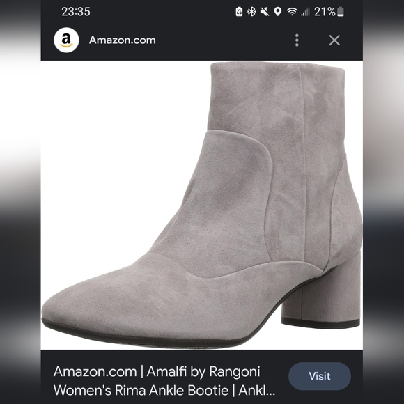 Perfect Amalfi by Rangoni Rima Black Leather Shimmering Booties Ankle Boots 9 - Picture 7 of 7